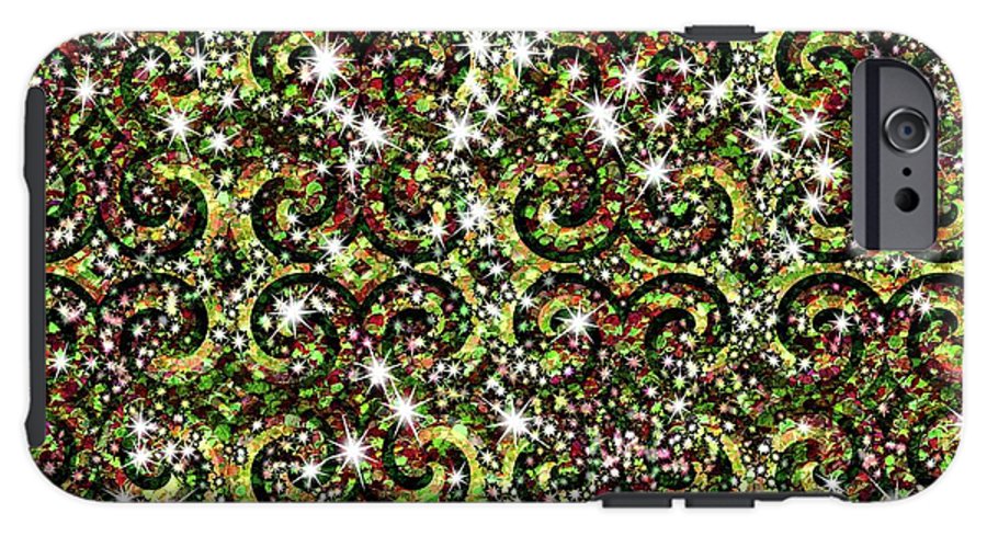 Green Sparkle Swirl - Phone Case