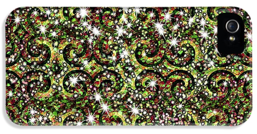 Green Sparkle Swirl - Phone Case