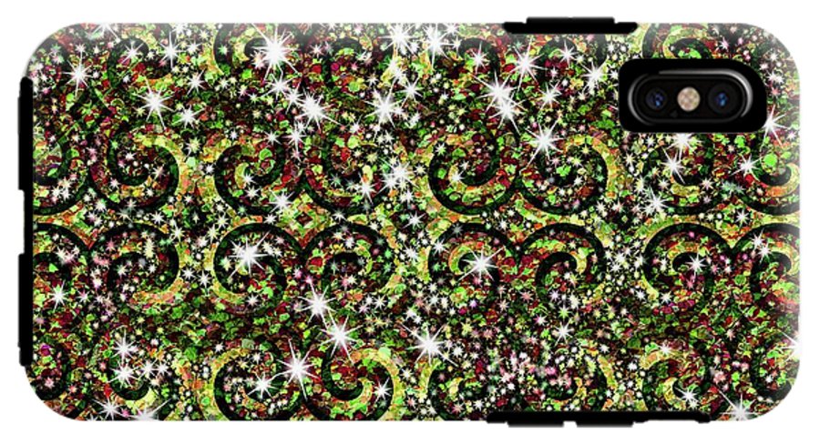 Green Sparkle Swirl - Phone Case