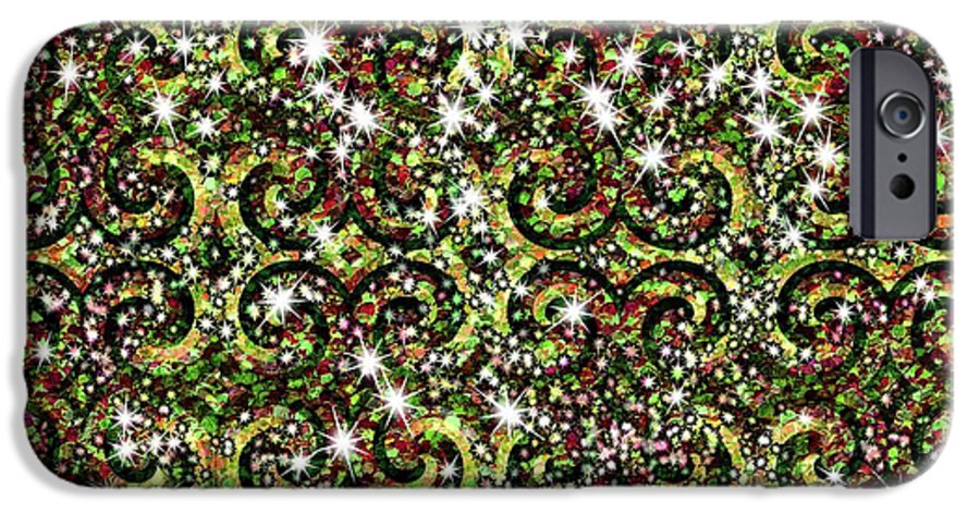 Green Sparkle Swirl - Phone Case