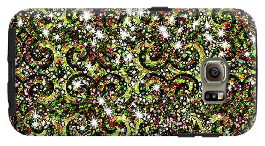 Green Sparkle Swirl - Phone Case