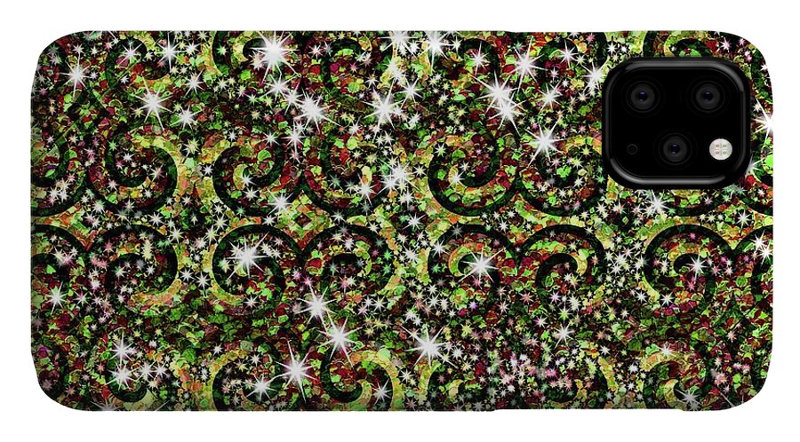 Green Sparkle Swirl - Phone Case