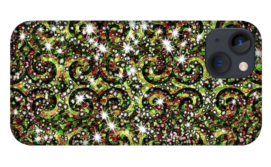 Green Sparkle Swirl - Phone Case