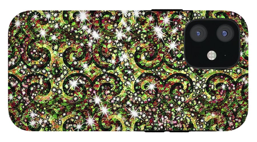 Green Sparkle Swirl - Phone Case