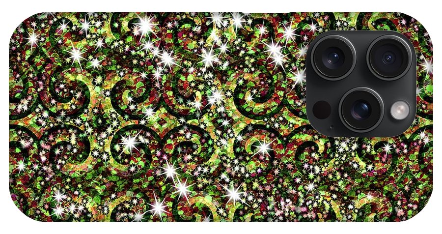 Green Sparkle Swirl - Phone Case