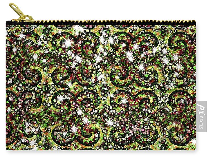Green Sparkle Swirl - Carry-All Pouch