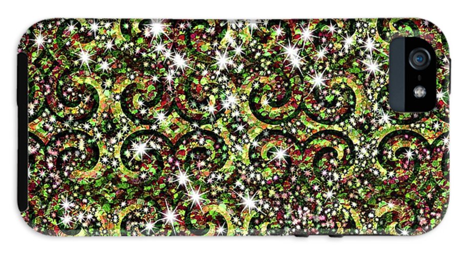 Green Sparkle Swirl - Phone Case