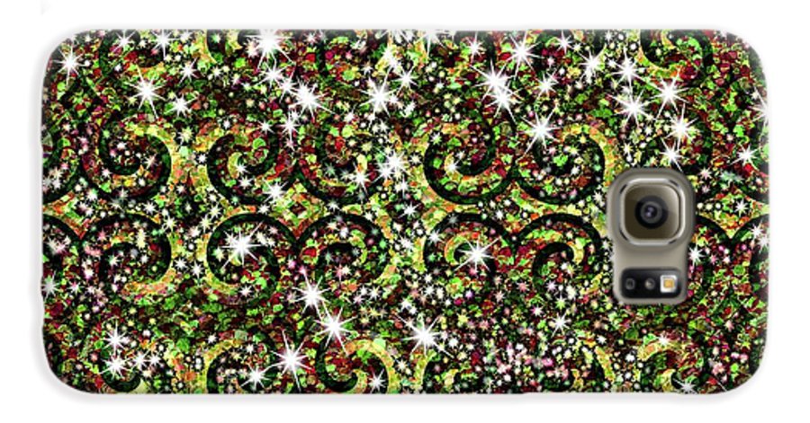 Green Sparkle Swirl - Phone Case