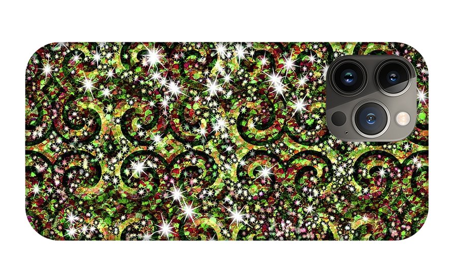 Green Sparkle Swirl - Phone Case