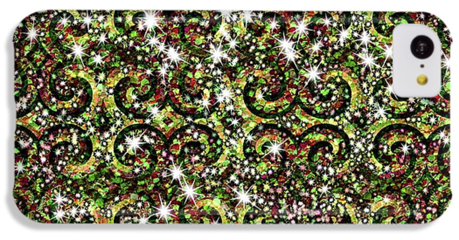 Green Sparkle Swirl - Phone Case