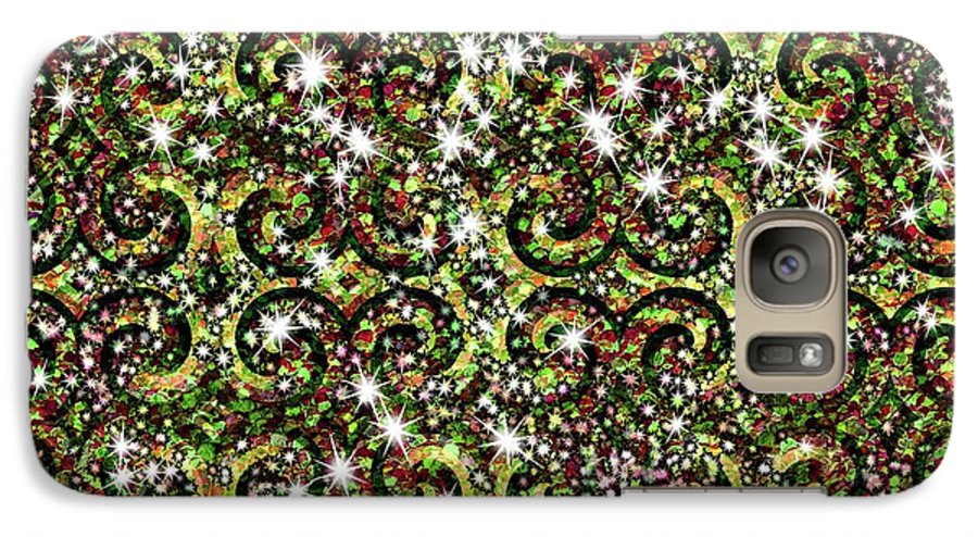 Green Sparkle Swirl - Phone Case