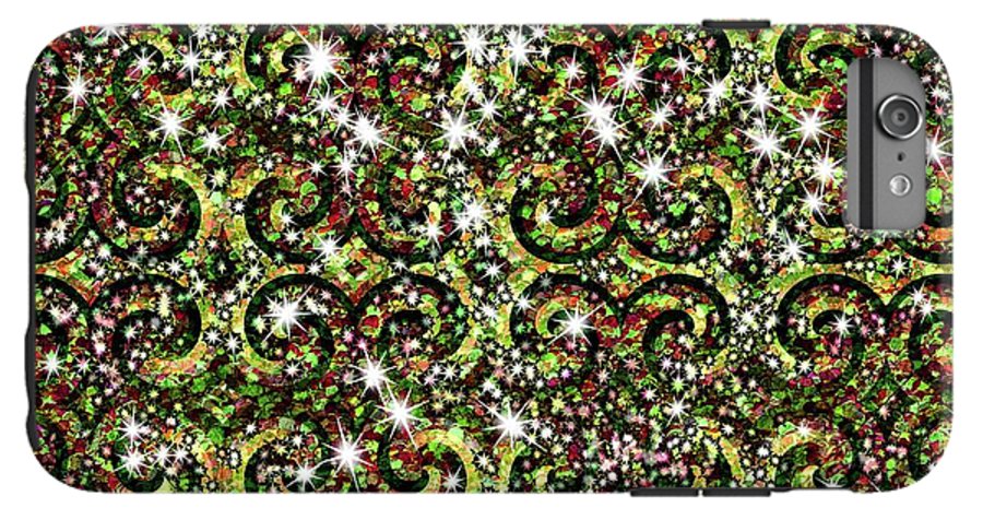 Green Sparkle Swirl - Phone Case