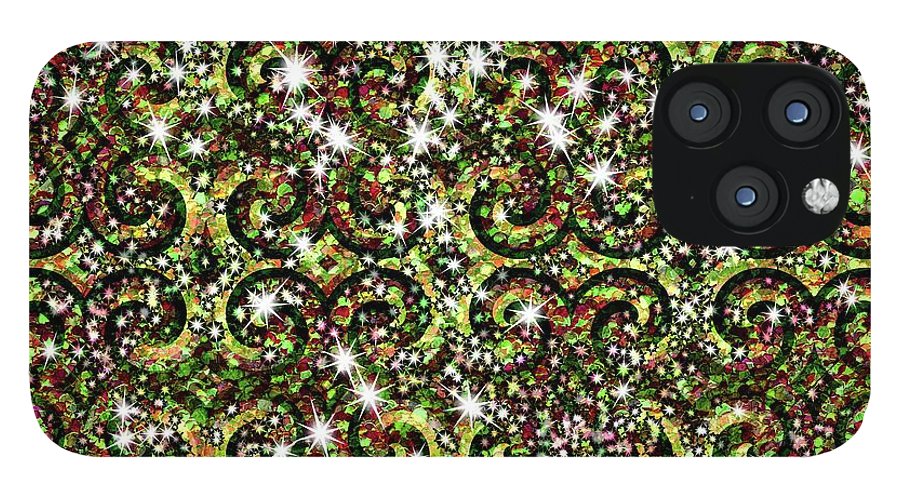Green Sparkle Swirl - Phone Case