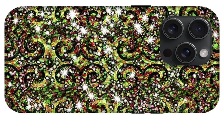 Green Sparkle Swirl - Phone Case