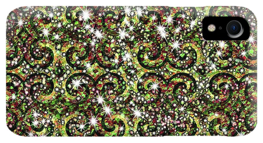 Green Sparkle Swirl - Phone Case