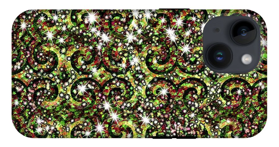 Green Sparkle Swirl - Phone Case