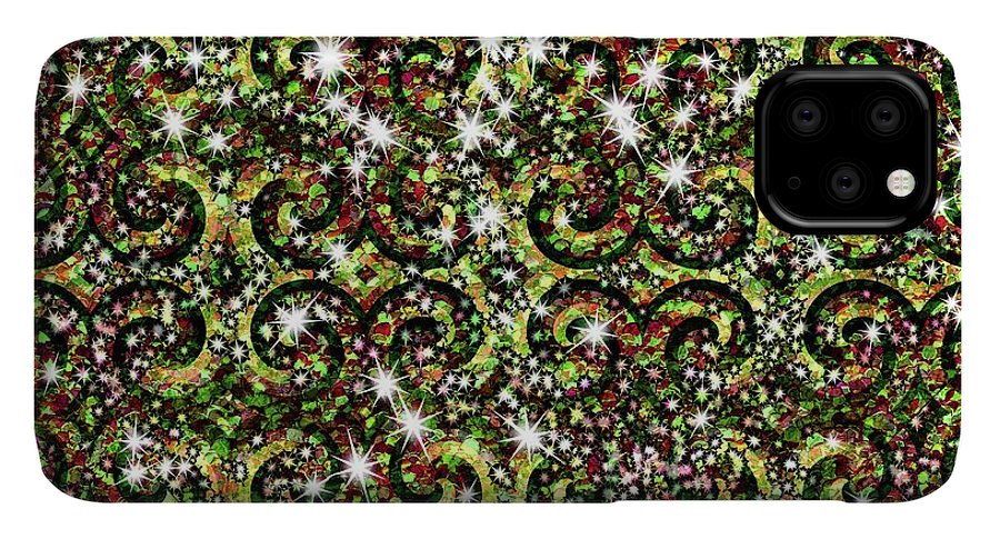 Green Sparkle Swirl - Phone Case