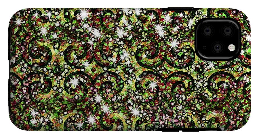 Green Sparkle Swirl - Phone Case