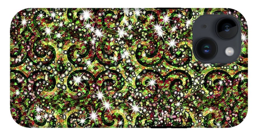 Green Sparkle Swirl - Phone Case