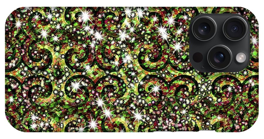 Green Sparkle Swirl - Phone Case