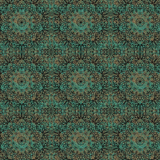 Green Copper Flower Digital Image Download