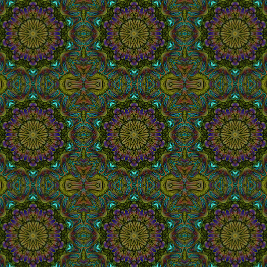 Green Kaleidoscope Digital Image Download