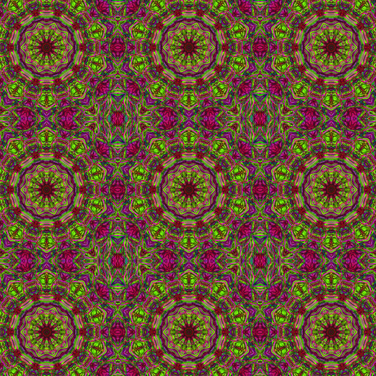Green Pink Kaleidoscope Digital Image Download