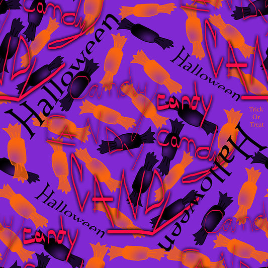 Halloween Candy Pattern Digital Image Download
