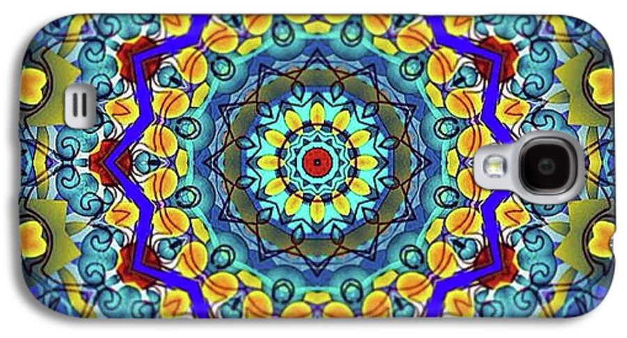 Hand Drawn Sea Green With Swirls Kaleidoscope - Phone Case