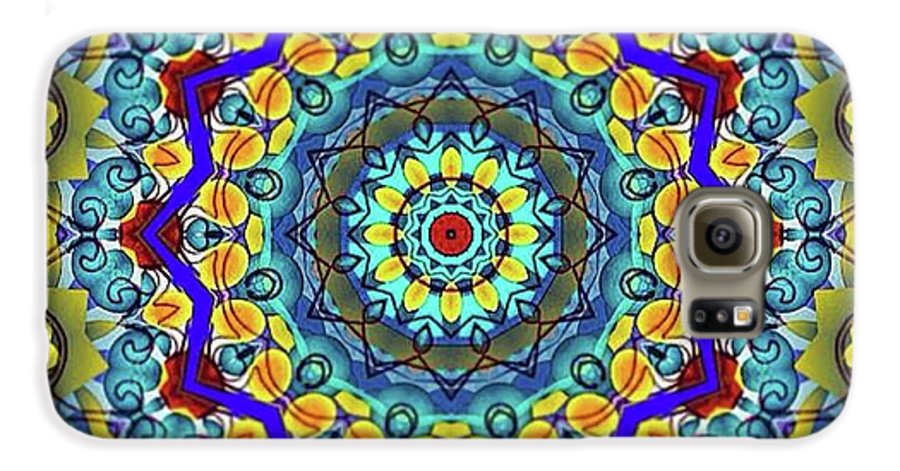 Hand Drawn Sea Green With Swirls Kaleidoscope - Phone Case
