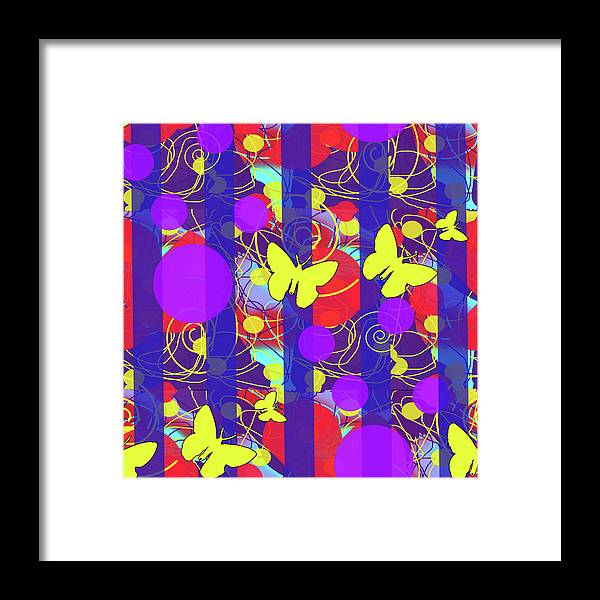 Happy Spring Pattern - Framed Print
