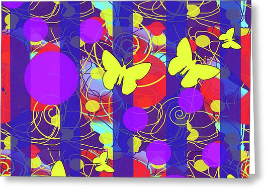 Happy Spring Pattern - Greeting Card