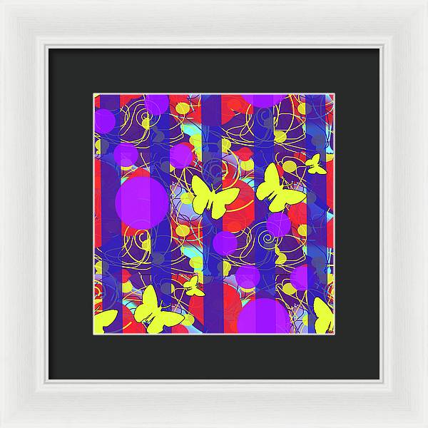 Happy Spring Pattern - Framed Print