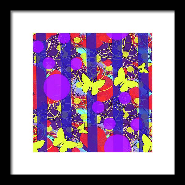 Happy Spring Pattern - Framed Print