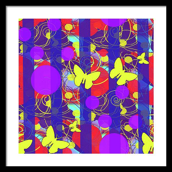 Happy Spring Pattern - Framed Print