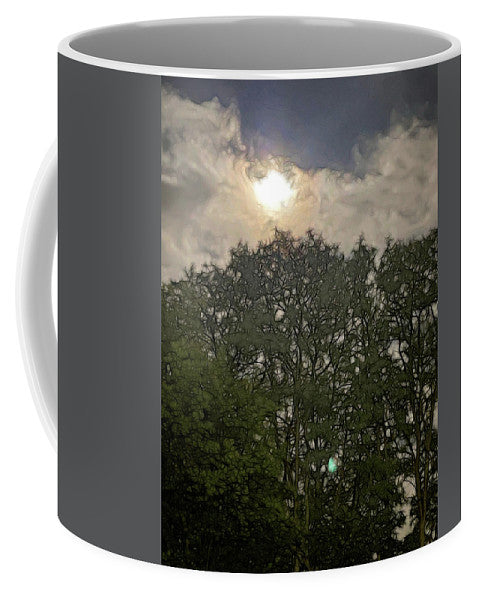 Harvest Moon Over Trees - Mug