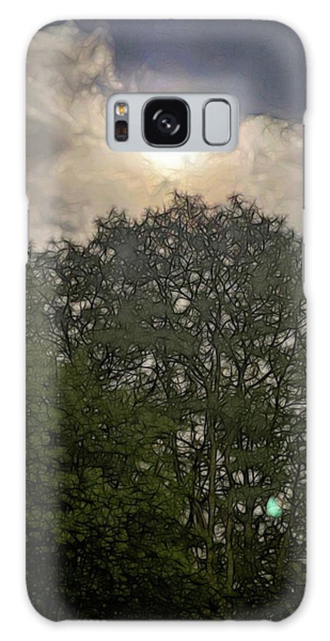 Harvest Moon Over Trees - Phone Case