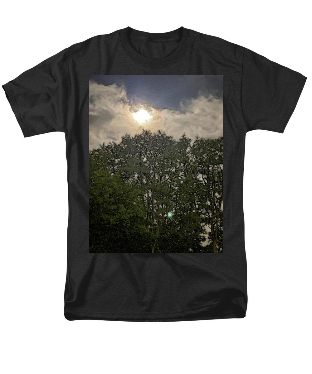 Harvest Moon Over Trees - Men's T-Shirt  (Regular Fit)