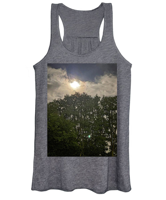 Harvest Moon Over Trees - Women's Tank Top