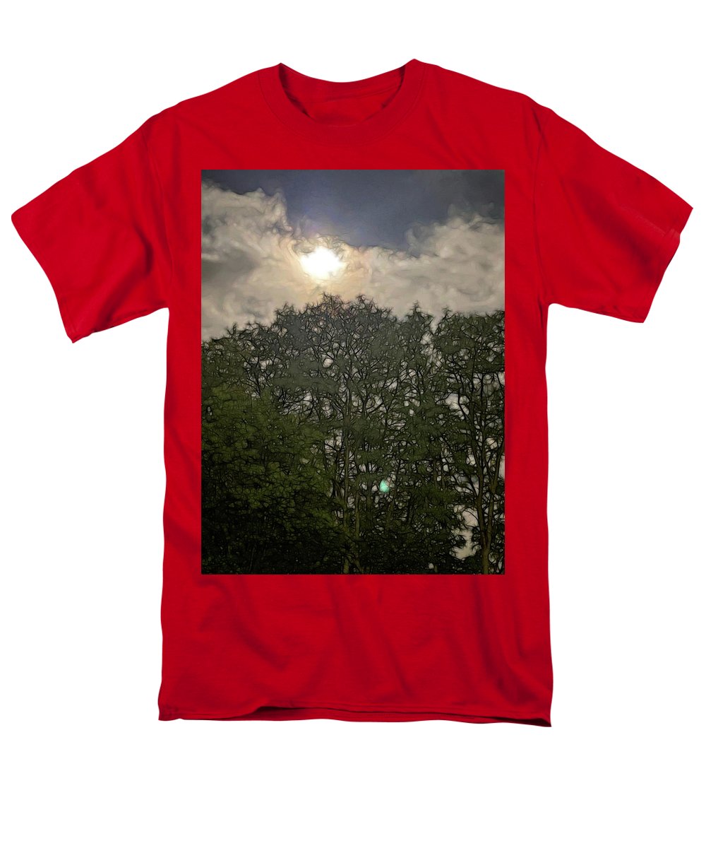 Harvest Moon Over Trees - Men's T-Shirt  (Regular Fit)