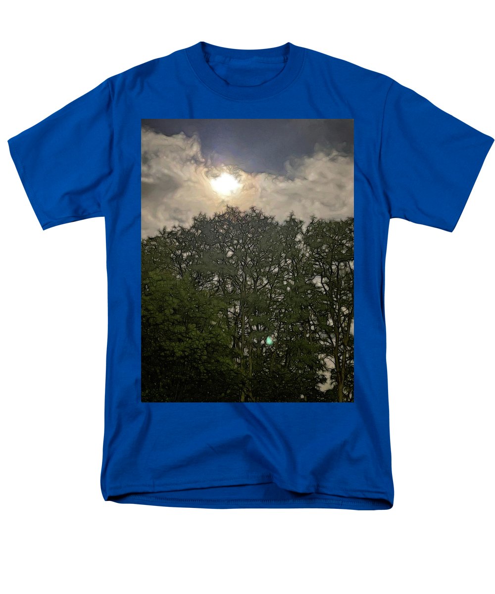 Harvest Moon Over Trees - Men's T-Shirt  (Regular Fit)