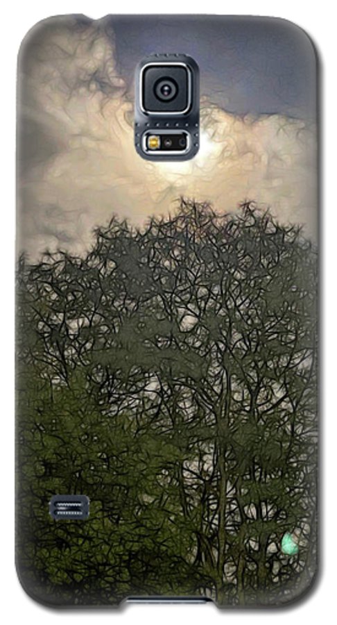 Harvest Moon Over Trees - Phone Case