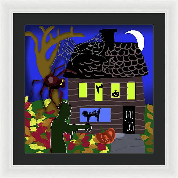 Haunted House - Framed Print