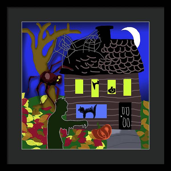 Haunted House - Framed Print