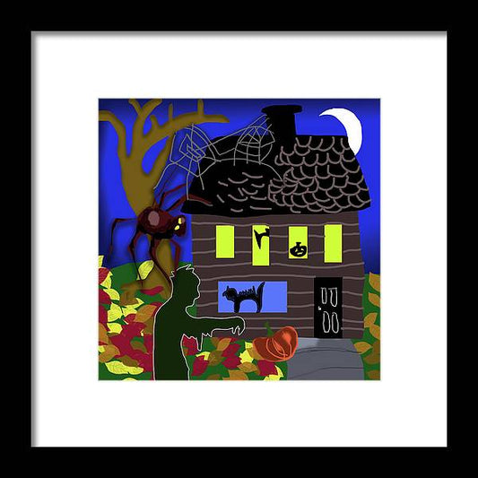 Haunted House - Framed Print