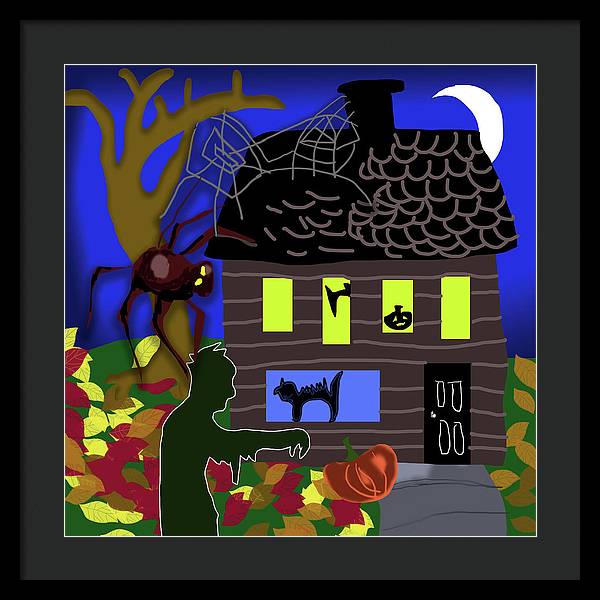 Haunted House - Framed Print