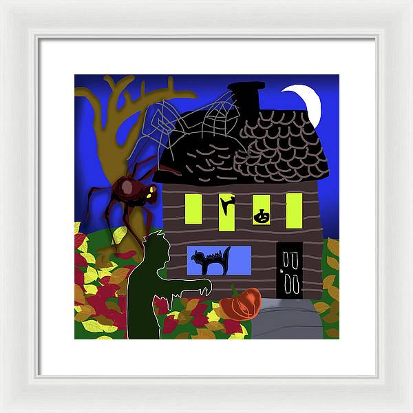 Haunted House - Framed Print