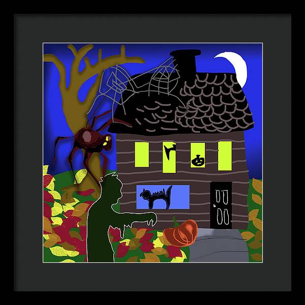 Haunted House - Framed Print