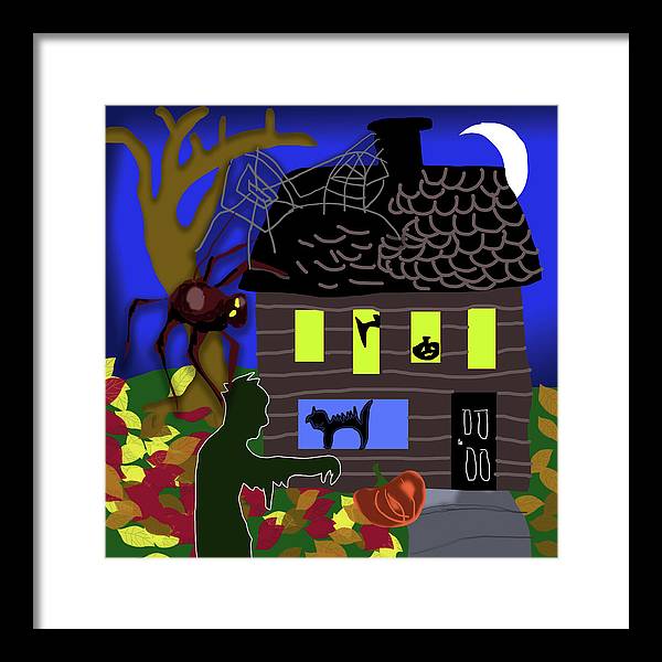 Haunted House - Framed Print