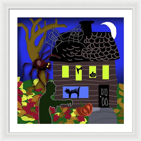 Haunted House - Framed Print